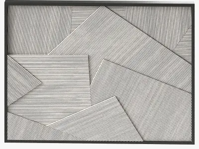 Baltic wall decor by Palecek - Rattan and Wood 3D model