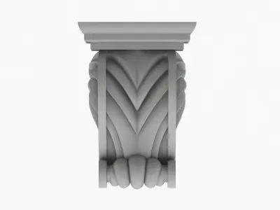 Scroll Corbel 46 3D model