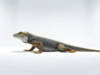 Realistic Lizard Reptile Model for Game and Animation Low-poly 3D model