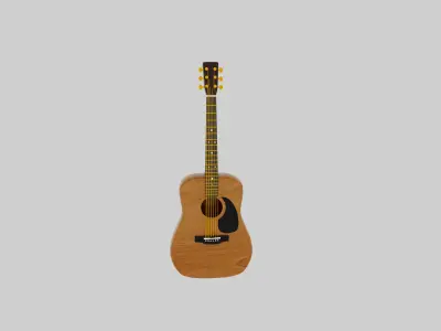 guitar model  Low-poly 3D model