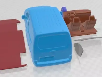 Citroen e Berlingo Van SWB 2024 Printable  3D print model