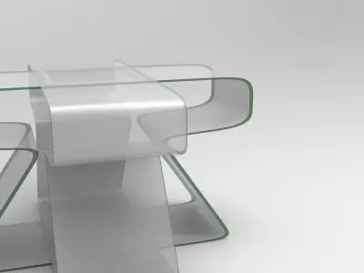 Lofya Coffee Table Low-poly 3D model