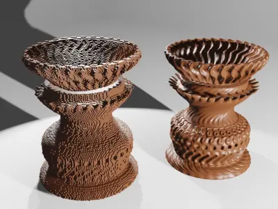 Ornamental Vase designed 3D print model
