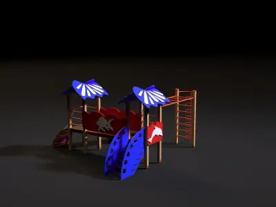 Childrens play complex 3D model purchase