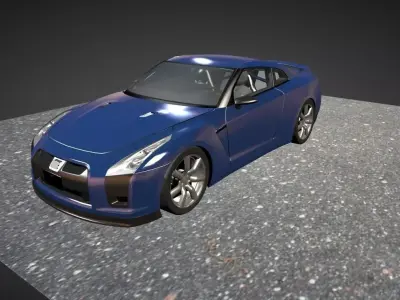 Nissan Gtr car 3d Blender 3D model