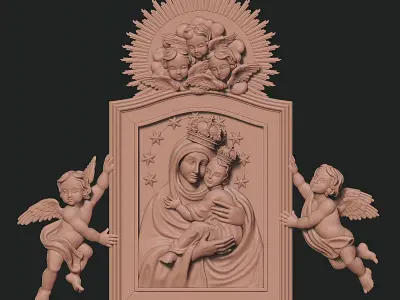Virgin Mary - Virgen Maria - Madonna 3D print model