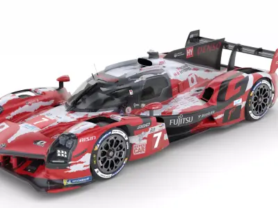 Toyota GR010 Hybrid 2025 WEC 3D model