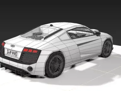 Audi R8 Free 3D print model