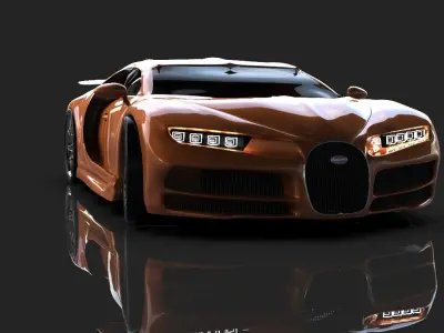 Bugatti model car 3D model