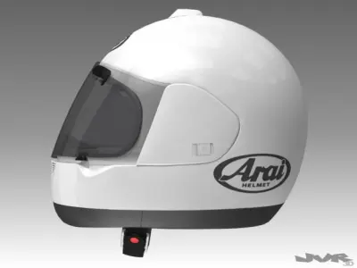 Motorcycle Helmet 3D model 2