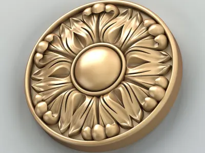Round rosette 033 3D model