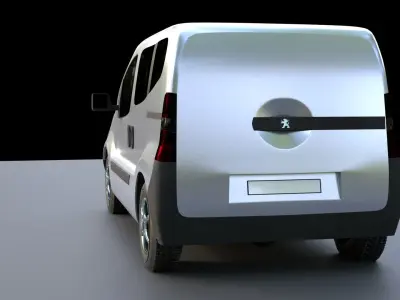 Peugeot Bipper PBR 3D model