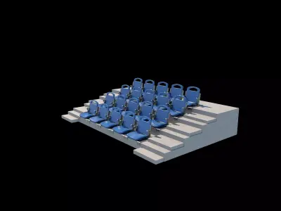 stadium seat 3D model