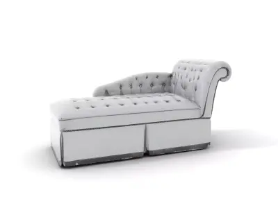 Elegant Gray Chaise model pack Low-poly 3D model