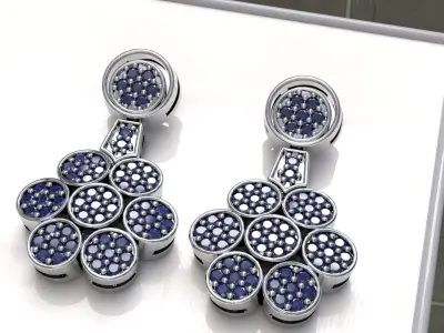 FLOWER EARRING 6 3D print model