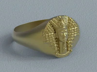 Egypt Pharaoh Ring Free 3D print model