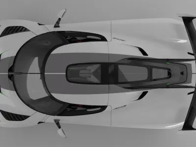 Koenigsegg Jesko 2020 Full Rigged Low-poly 3D model