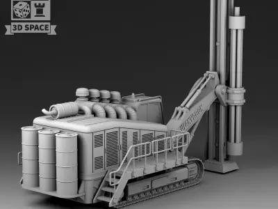 drilling machine 3D print model