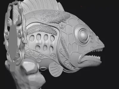 Piranha 3D print model