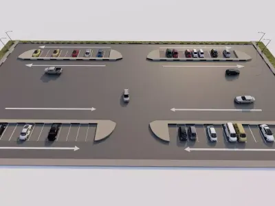 Parking-Parking Lot 3D model