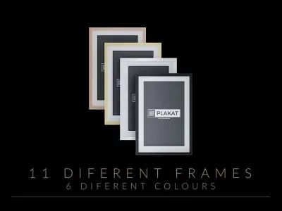 Picture Poster Decorative Frame Designs 3D Model Interior Scene 3D model