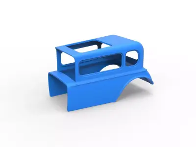 Shell model for Hot rod mud dragster Scale 1 to 12 3D print model