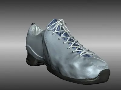 Male shoes Low-poly 3D model