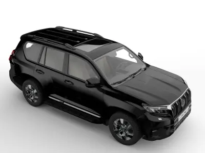 Landcruiser prado Low-poly 3D model
