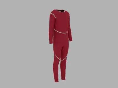 Sport Suit Low-poly 3D model