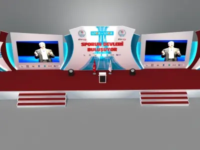 Stage Design 002 3D model