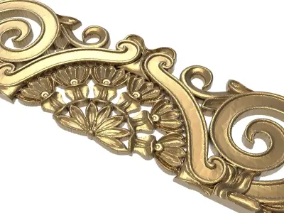 decorative pattern ready for 3D printing 3D model 8