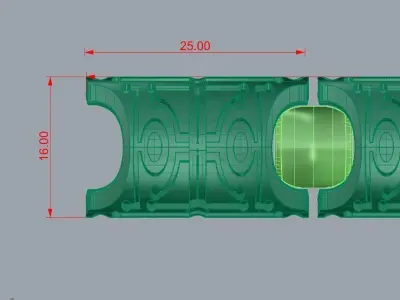 Mens bracelet ring is ready for printing 3D print model