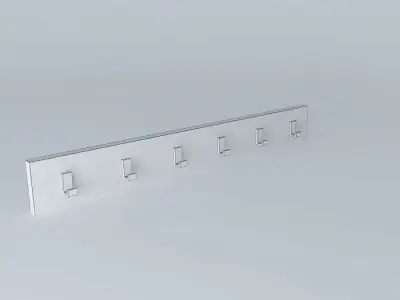 Clothes hanger - raw style Free low-poly 3D model