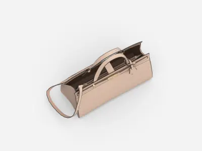 Handbag Purse and Shoulder Bag Low-poly 3D model