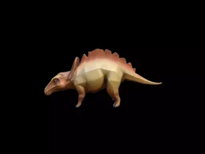 3d Render Parasaurolophus Was A Herbivorous Dinosaur 3D model