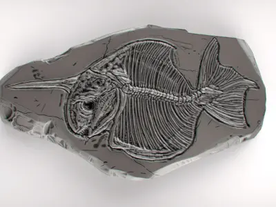 Fossil Series - Pisces monoceros 3D print model