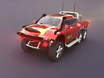 super car concept  3D model purchase