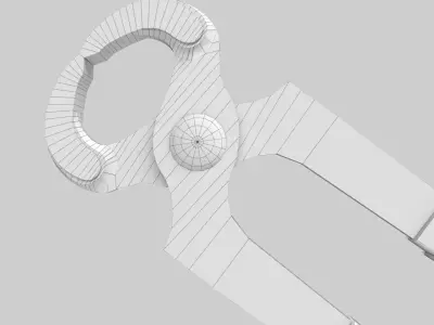Cutting Pliers Low-poly 3D model