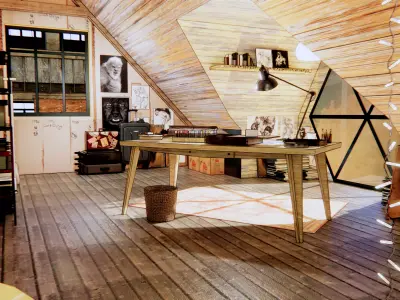 cockloft interior 3D model