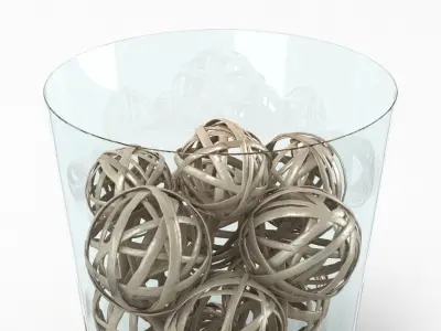 Wicker Decoration Low-poly 3D model
