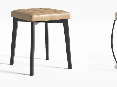 stool MAX chairs Tables Modern 3D model