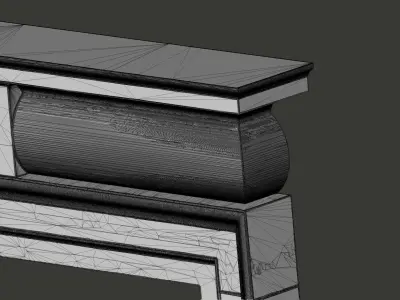 Georgian style fireplaces series No6 3D model