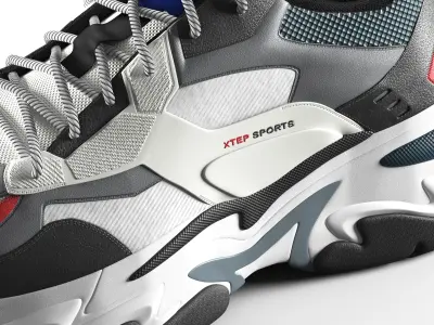XTEP sneakers 3D model