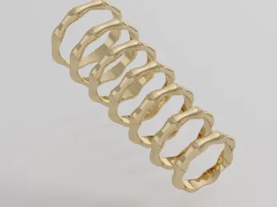 bamboo ring 3D print model