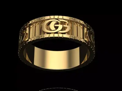 GUCCI RING 3D print model