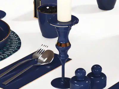 tableware set  07 3D model