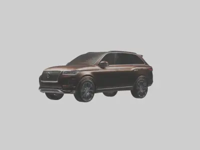 Luxury SUV with Leather Seats model Low-poly 3D model
