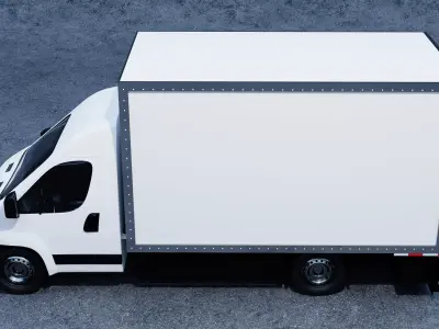 Box Truck Low-poly 3D model
