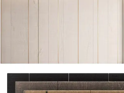 Decorative wall panels set 29 3D model