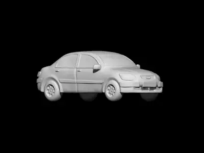 Kia Rio Sedan 2009 - 3D Static Model  3D print model